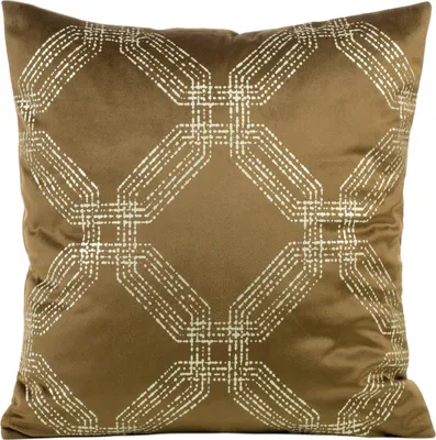 Image de EUROFIRANY | Housse de coussin 45 x 45 cm - jaune Housse de coussin - motif géométrique - Housse de coussin décoratif