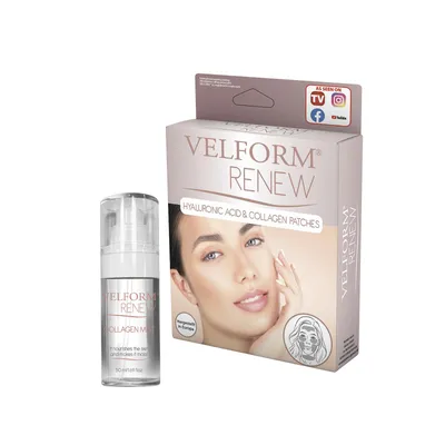 Produktbild von Genius Velform Renew Kollagen Booster Gesichtsmaske Set 22 tlg, Collagen Gesicht Anti Aging Maske für die Schönheit, Kollagen Patches mit Spray