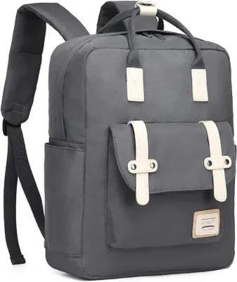 Produktbild von Rucksack - Schulrucksack - Uni - Canvas - Leicht - Für Laptops bis 33 cm - Unter 20 l - Grau