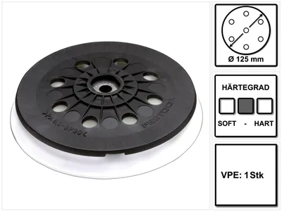 Productafbeelding van FESTOOL Schuurschijf ST STF LEX 125/90/8 M8 W-HT ( 492286 ) zachte uitvoering voor ETS EC 125, LEX 125