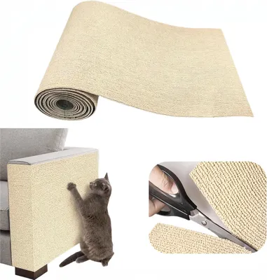 Produktbild von Selbstklebende Kratzmatte, 300 x 40 cm, zuschneidbar, für Katzenmöbel