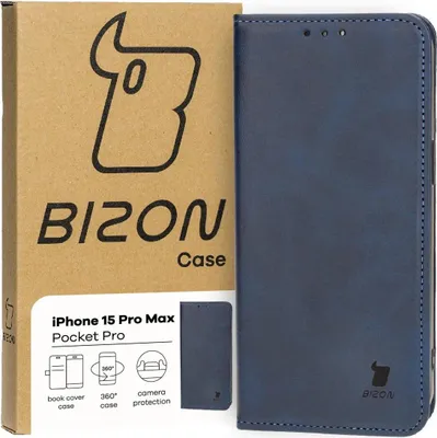 Produktbild von Bizon Case Pocket Pro Apple iPhone 15 Pro Max marineblau