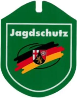 Produktbild von Einsatzschild Autoschild für Windschutzscheibe incl. Saugnapf - Jagdschutz - 308194 - incl. Wappen nach Wahl Color - Region Rheinland-Pfalz