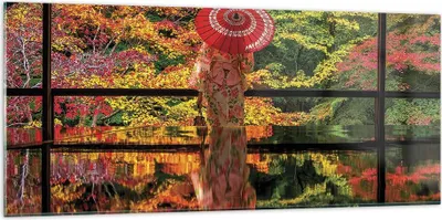 Produktbild von Bilder auf glas - Einteilig - Tubikoin Tempel Die Farben - 120x50cm - Glasbilder - Wandbilder - Bilder - Wanddekoration aus Glas - Glas Bilder - Wandbild auf Glas - GAB120x50-4485