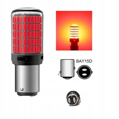 Zdjęcie produktu dla 2 sztuki żarówki LED P21/5W BAY15D 12V 150 LED JEDNOWŁÓKNOWE