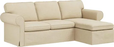 Produktbild von vidaXL Sofa Creme 215 x 138 x 80 cm Stoff