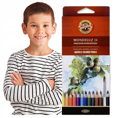 Produktbild von Koh-I-Noor MONDELUZ Aquarellstifte 24 Farben