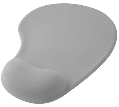 Produktbild von Mauspad ergonomisch - Mit Handgelenkauflage - Rutschfeste Gummiunterseite - Grau