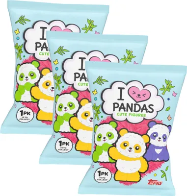 Produktbild von Pandas Figur - I Love Pandas - Sammelfigur - 3 Tüten