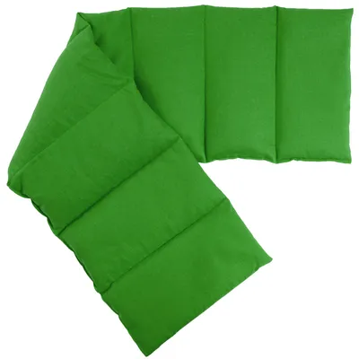 Produktbild von Bio-Dinkelkissen 75x20cm groß 8-Kammer, froschgrün - Wärmekissen, Körnerkissen Bio-Dinkel