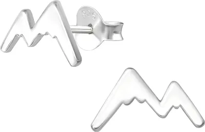 Produktbild von Ohrstecker 925 Sterling Silber Berge