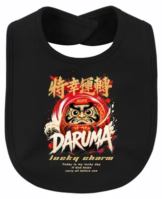 Image de Daruma Nope, porte-bonheur. Aujourd'hui, c'est ma journée porte-bonheur. Japon, années 2000. Porte-bonheur, modèle "Baby", couleur noire, taille unique
