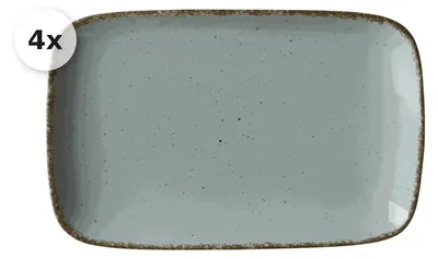 Produktbild von Servierplatte 24x15,5cm 4er Set Casa blau