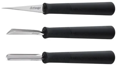 Produktbild von triangle Schnitzmesser-Set Basic, 3-tlg.