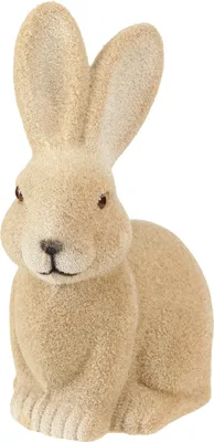 Produktbild von Deko Osterhase Sitzend Braun Beflockt 22cm