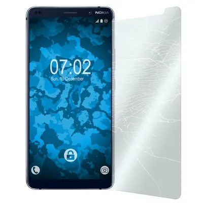 Produktbild von 1er-Pack PhoneNatic Glas-Folie klar  kompatibel mit  Nokia 9 PureView - Panzerglas für Nokia 9 PureView