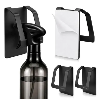 Productafbeelding van Sprayfleshouder - Voor wandmontage - 4 stuks - Zwart