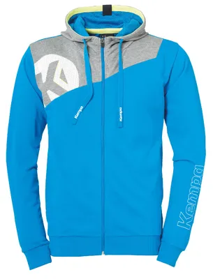 Produktbild von Kempa Core 2.0 Kapuzenjacke schwarz/dark grau melange 4XL
