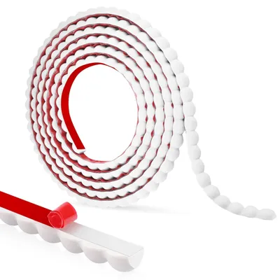 Obrázok produktu pre Samolepiaca dekoratívna lišta na stenu – PVC, biela, 12 mm x 6 m