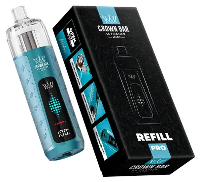 Produktbild von Al Fakher Crown Bar Refill Pro Akkuträger – wiederaufladbares Pod-System, 1000 mAh, 16 ml Refill Tank, USB-C, DTL & MTL