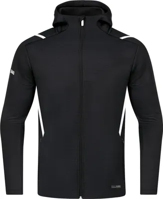 Produktbild von Jako Challenge Freizeitjacke Mit Kapuze Herren - Schwarz Meliert / Weiß