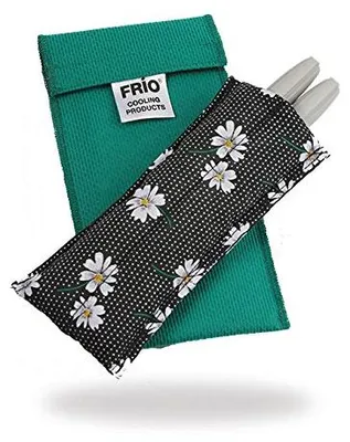 Produktbild von Frio Diabetiker Insulin Kühltasche 8 x 18 cm | Für bis zu 2 Insulin Pens | Kühlt mit kaltem Wasser I Keine Kühlakkus oder Stromquellen notwendig | Wiederverwendbar (Gänseblümchen)