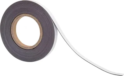 Produktbild von MAUL Magnetband PET 1 Stück 40 g/cm ² magnetisch selbstklebend beschriftbar 10 m x 2.5 cm x 1 mm braun