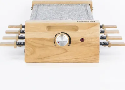 Produktbild von H.Koenig Raclettegerät WOD8/ 8 Personen/ Granitstein/ 8 antihaftbeschichtete Pfännchen, 8 Holzspatel