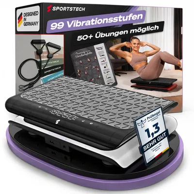 Produktbild von sVibe_Lite_WT - 2D Vibrationsplatte - App kompatibel - 99 Intensitätsstufen- LED-Display