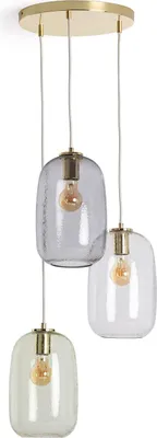 Produktbild von Pendelleuchte Glas und Metall Bonhomía Mehrfarbig