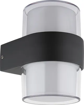 Obrázok produktu pre Vonkajšie nástenné svietidlo LED, hliník, antracitový mat, IP44, H 13 cm