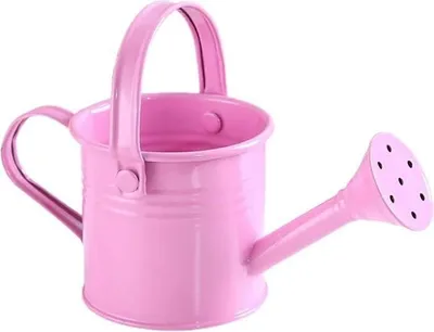 Obrázek produktu pro Kovová konev - Dětská zahradní konev - Růžová - Pozinkované železo - 7,5 x 8 cm
