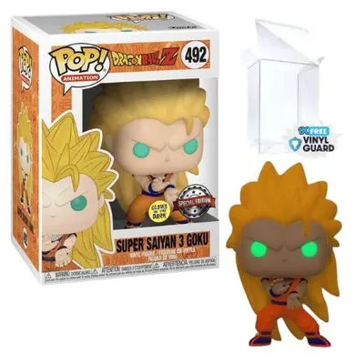 Produktbild von Funko Pop! Animation: Dragon Ball Z -Super Saiyan 3 Goku #492 Special Edition GITD