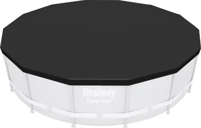 Obrázek produktu pro Bestway 58248 / 24, Bezpečnostní potah na bazén, Kulatý, Černá, Bestway 4.27 m (14 ft.) round frame pools, 4,27 m, 3,25 kg