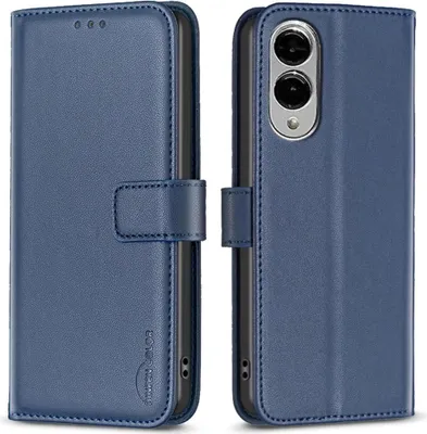 Produktbild von Samsung Galaxy S25 Edge Hülle - BINFEN Klapphülle - Blau