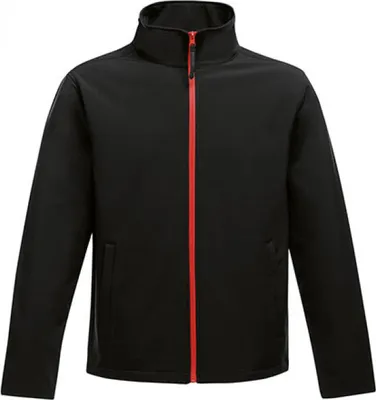 Produktbild von Regatta Standout TRA628 | Herren Ablaze Printable Softshell Jacket - Farbe: Black/Classic Red - Größe: XXL