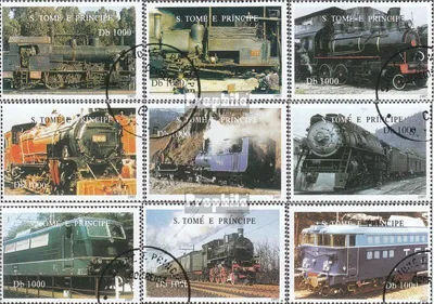 Produktbild von Briefmarken Sao Tome e Principe 1997 Mi 1730-1738 (kompl.Ausg.) gestempelt Schweizerische Eisenbahn