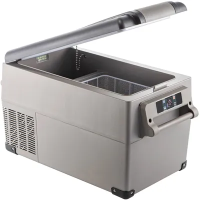 Image de Glacière électrique compresseur de 15L à 55L - Mini réfrigérateur et congélateur portables pour voiture, camping et voyages, compatible 12/24V et 110-240V