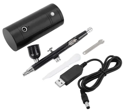 Obrázok produktu pre Mini kompresor s pištoľou na striekanie, tryska 0,3 mm, objem 7 cc, určený na profesionálne striekanie
