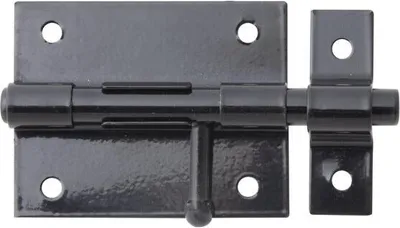 Image de Verrou Box Bouton Noir Verrouillage Simple Par Bouton-poussoir - Alberts