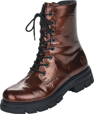 Produktbild von Rieker Damen Stiefeletten Schnürsenkel Kurzstiefel Z9120, Größe:38 EU, Farbe:Braun