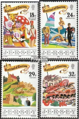 Produktbild von Briefmarken GB - Jersey 1990 Mi 516-519 (kompl.Ausg.) postfrisch Tourismus