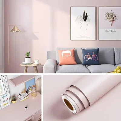 Produktbild von Lichtrozes Vinylfolie, selbstklebend, 15,8 x 78,8 cm, verwendbar, Mädchenzimmer, Kinderzimmer, Badezimmer, Küche.