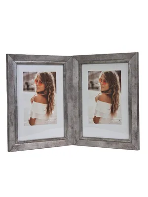 Productafbeelding van FOTOGALERIJ Multirama FLASH voor foto's van 15 x 21 cm, dubbel verticaal, zilverkleurig