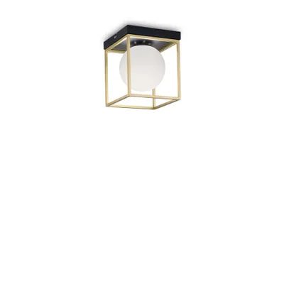 Produktbild von Ideal Lux Deckenleuchte Lingotto Messing, Schwarz 198132