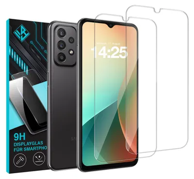 Produktbild von 2x 9H Schutzglas Displayschutzfolie für Samsung Galaxy A23 / A23 5G Displayglas Displayschutz Glas Panzerfolie Schutzglasfolie