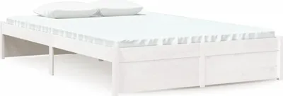 Obrázok produktu pre vidaXL Posteľ z masívneho dreva biela 120x200 cm