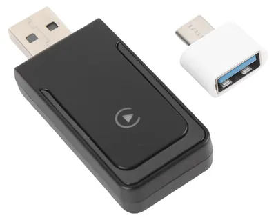 Image de Adaptateur 2 en 1 pour CarPlay (filaire vers sans fil) et Android Auto, compatible Bluetooth 5.0 et Wi-Fi, clé sans fil pour voiture « Plug and Play » CP508D