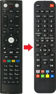 Produktbild von Ersatz Fernbedienung für Tele System TS9015 HEVC