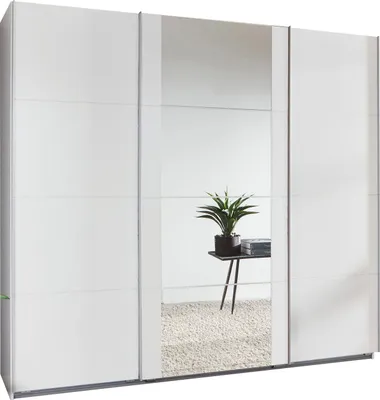 Produktbild von Schwebetürenschrank Bern Kleiderschrank Ausführung wählbar,Weiß,270x64x210cm